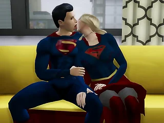 Superman Se Folla a Supergirl Despues de Derrotar a Los Villanos DC PORN