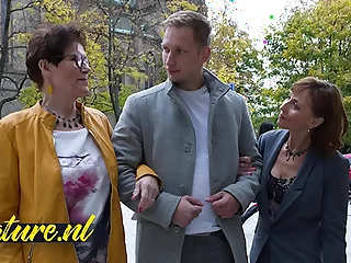 Several Horny Cougars Taking a Stranger Home Not far from Get Their Mature Pussies Filled